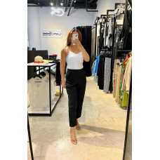 Siyah Kumaş Havuç Pantolon