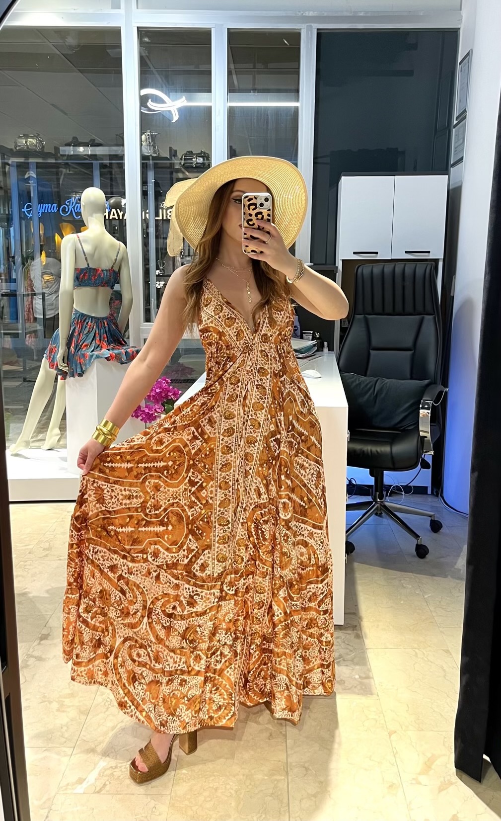 Sahara Şıklığı Maxi Elbise